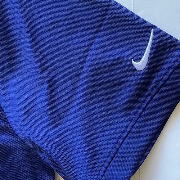 NIKE LOS ANGELES RAMS Mens Medium Polo Shirt Blue Short Sleeve Dri Fit NWT - Picture 7 of 14